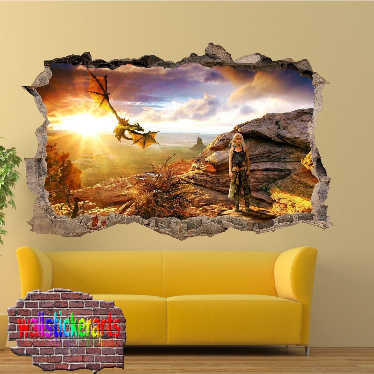 Game of Thrones Character Khaleesi wall sticker poster decal mural