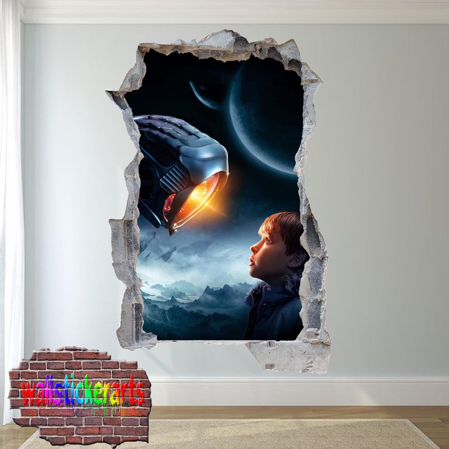 lost in space wall sticker poster mural decal