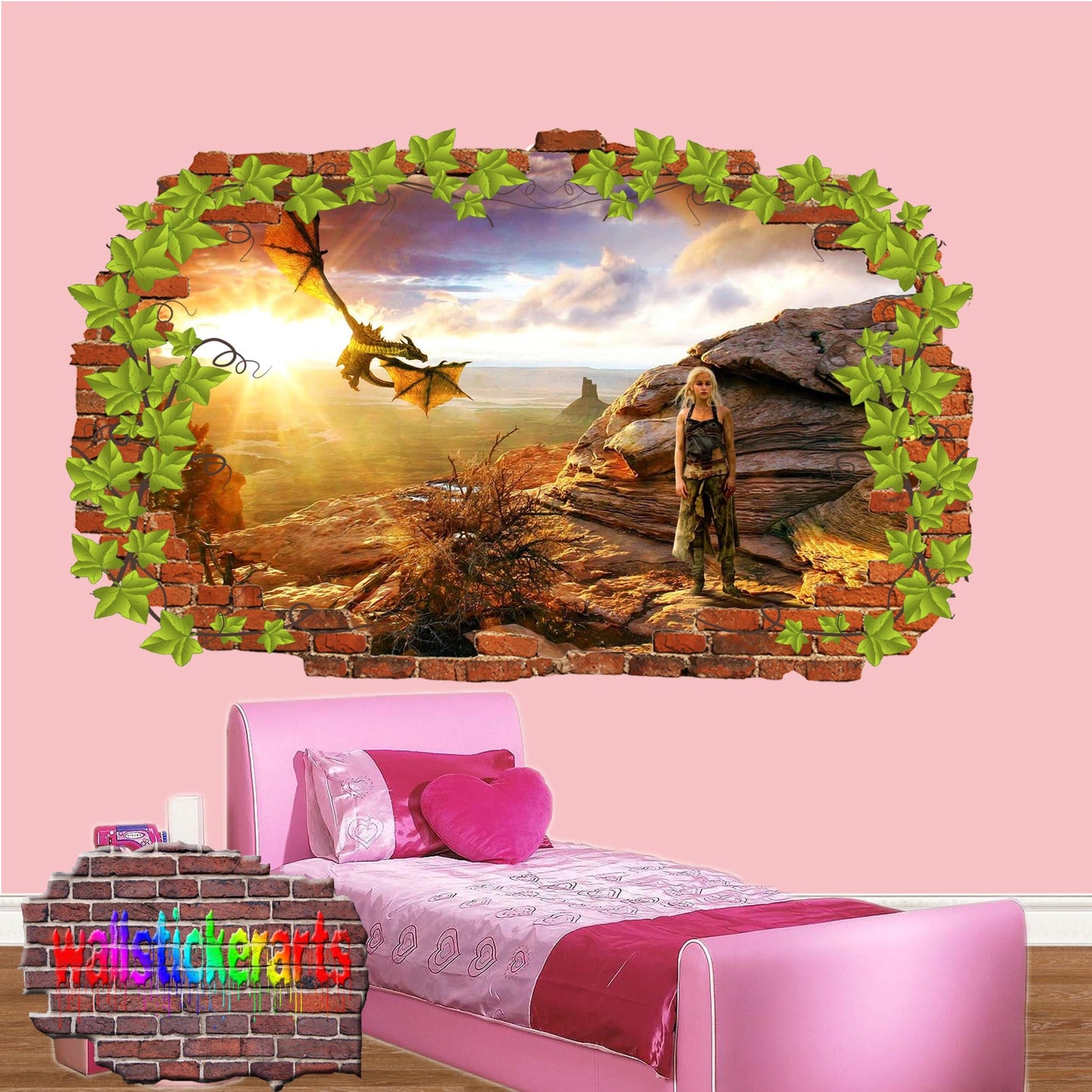 Game of Thrones Character Khaleesi wall sticker poster decal mural
