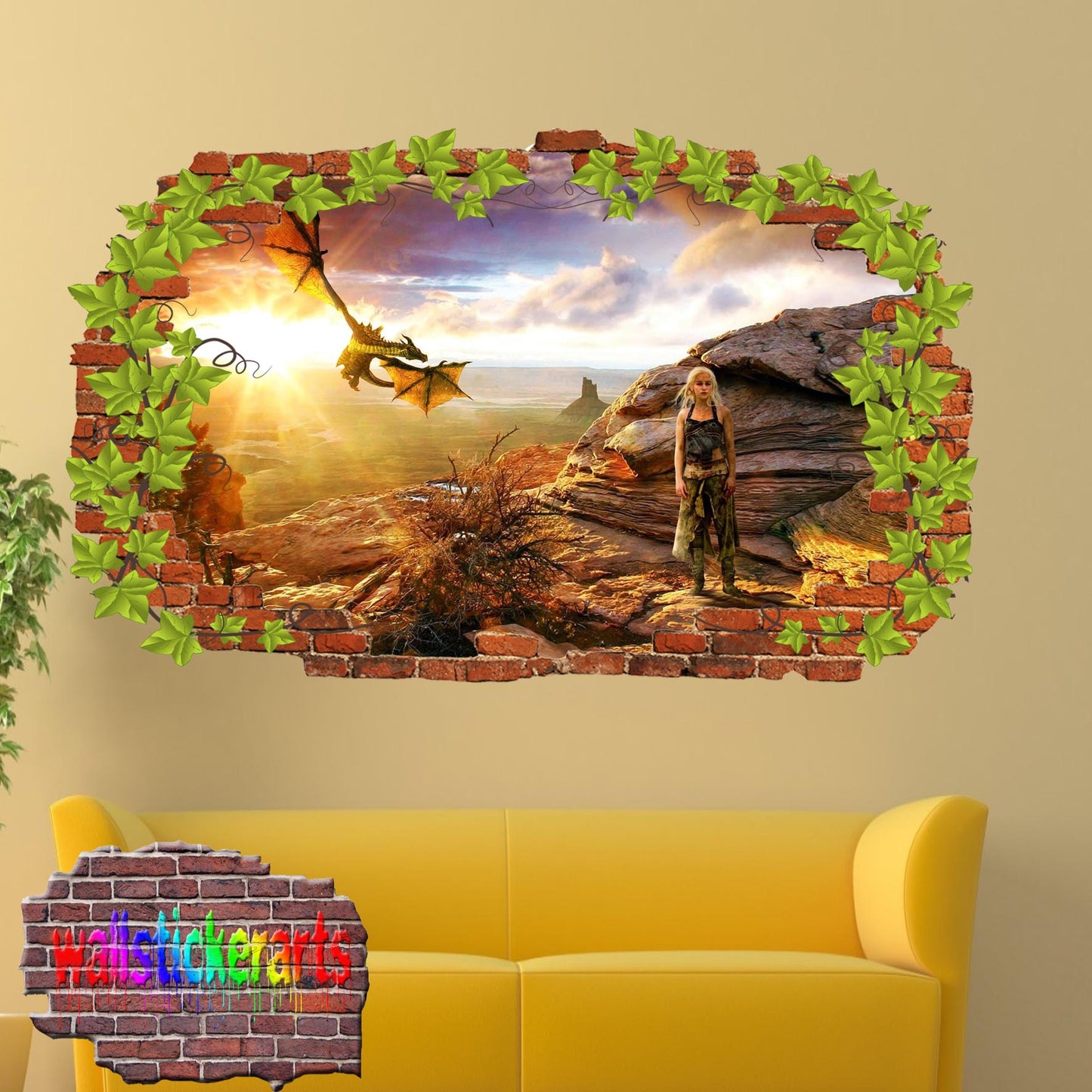 Game of Thrones Character Khaleesi wall sticker poster decal mural