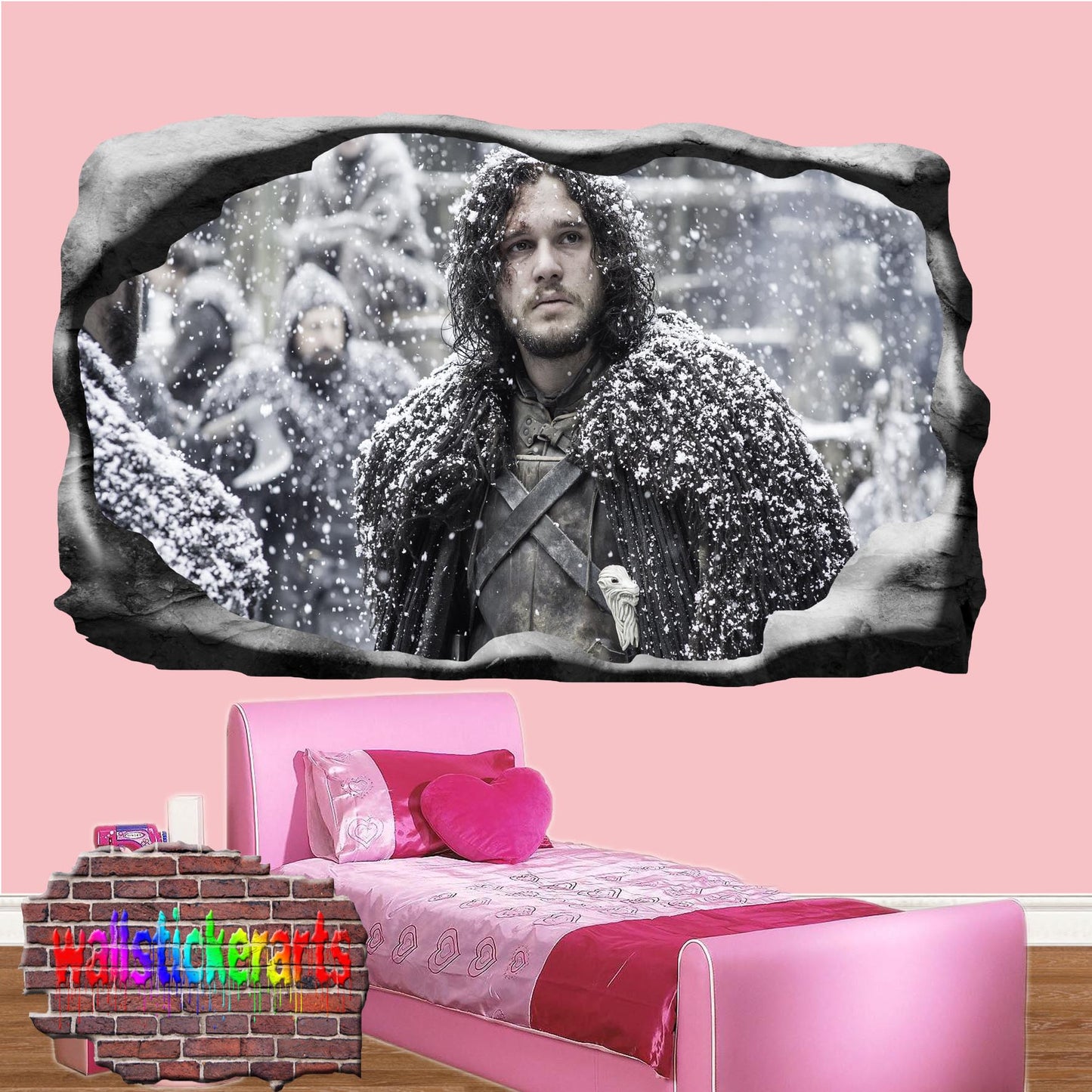 Game of Thrones Character Jon Snow wall sticker poster decal mural
