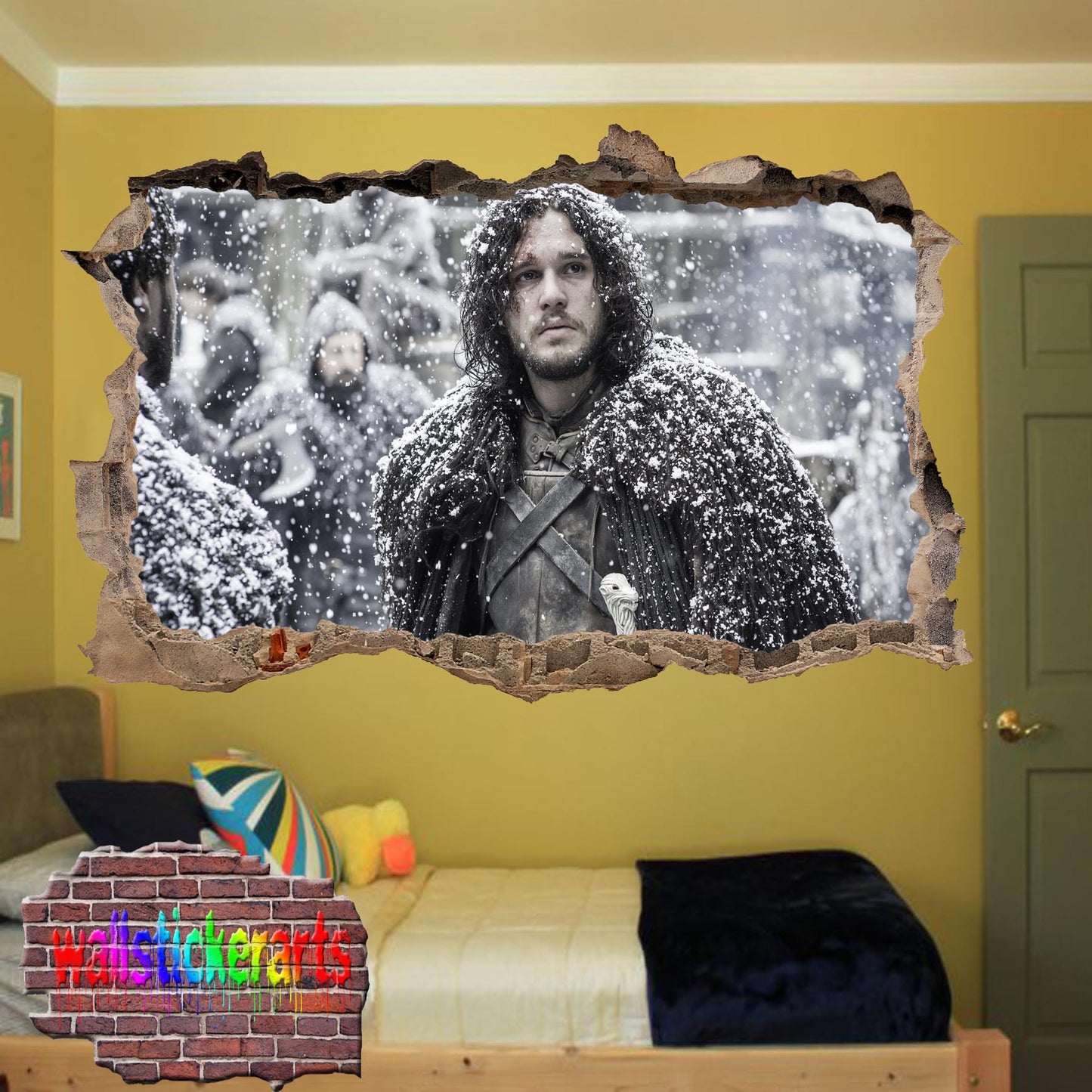 Game of Thrones Character Jon Snow wall sticker poster decal mural