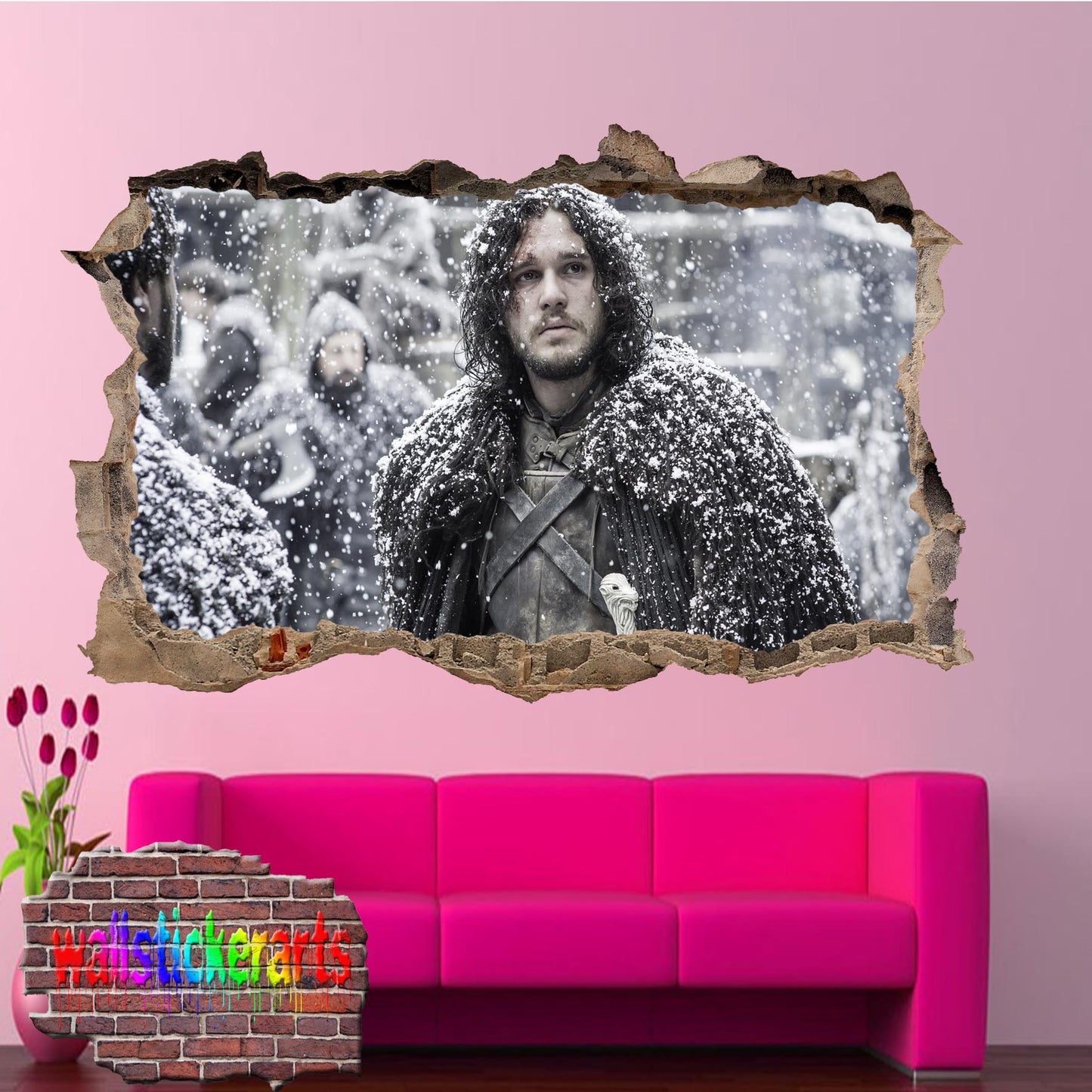 Game of Thrones Character Jon Snow wall sticker poster decal mural
