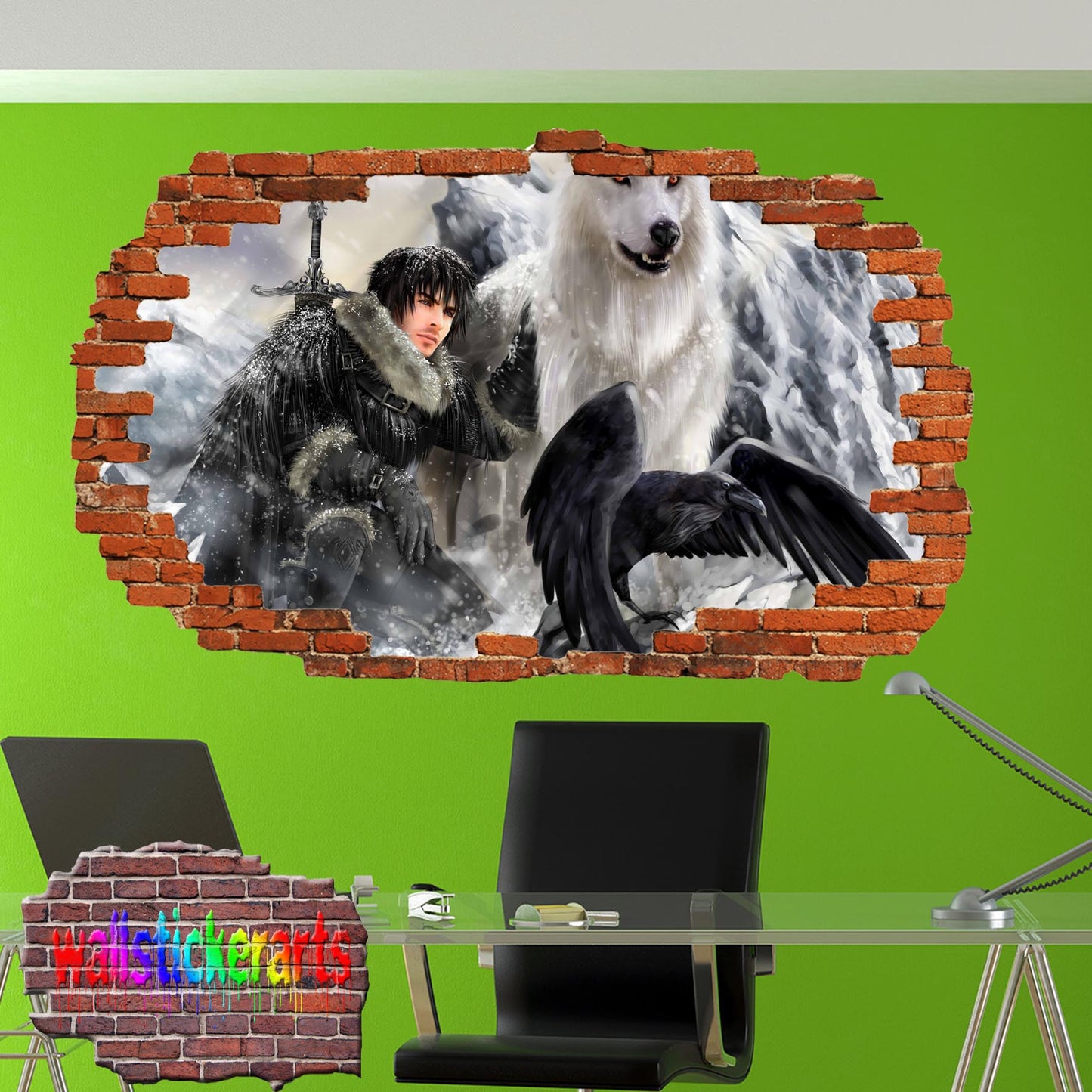 Game of Thrones Character Bran Stark wall sticker poster decal mural