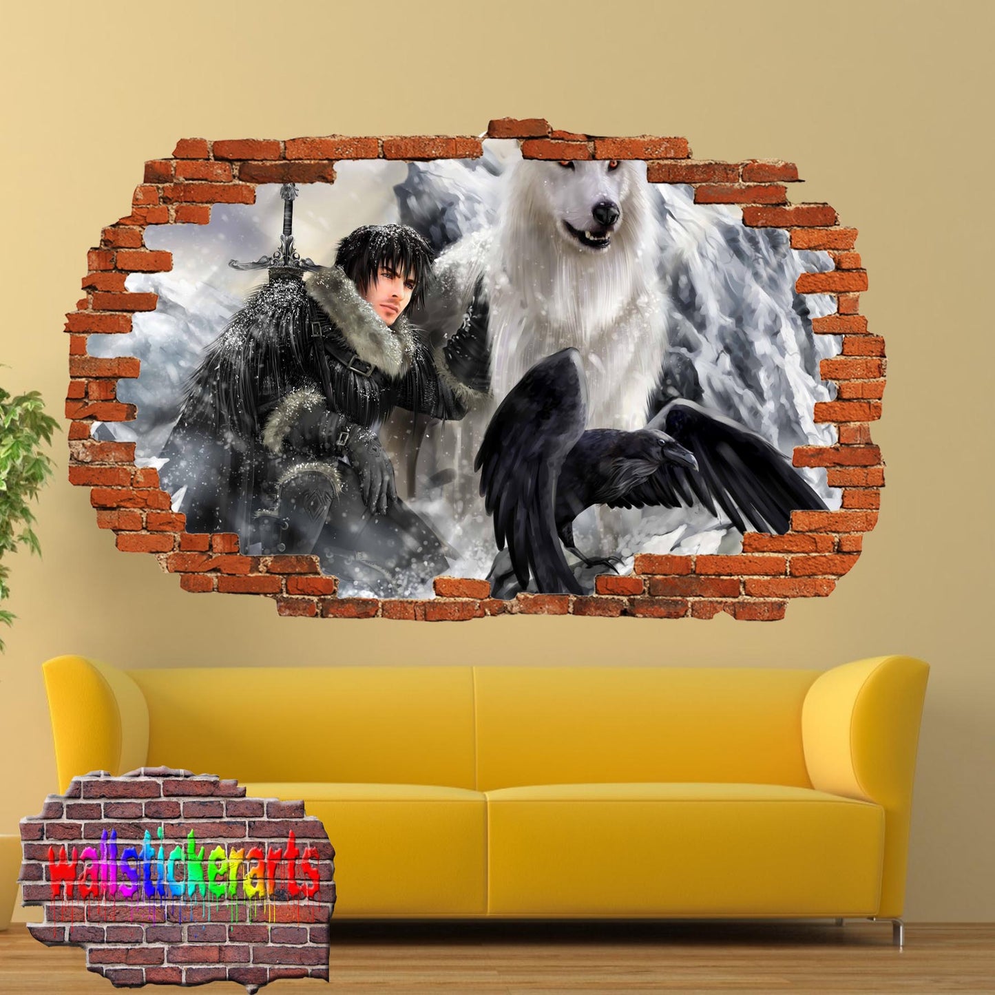 Game of Thrones Character Bran Stark wall sticker poster decal mural
