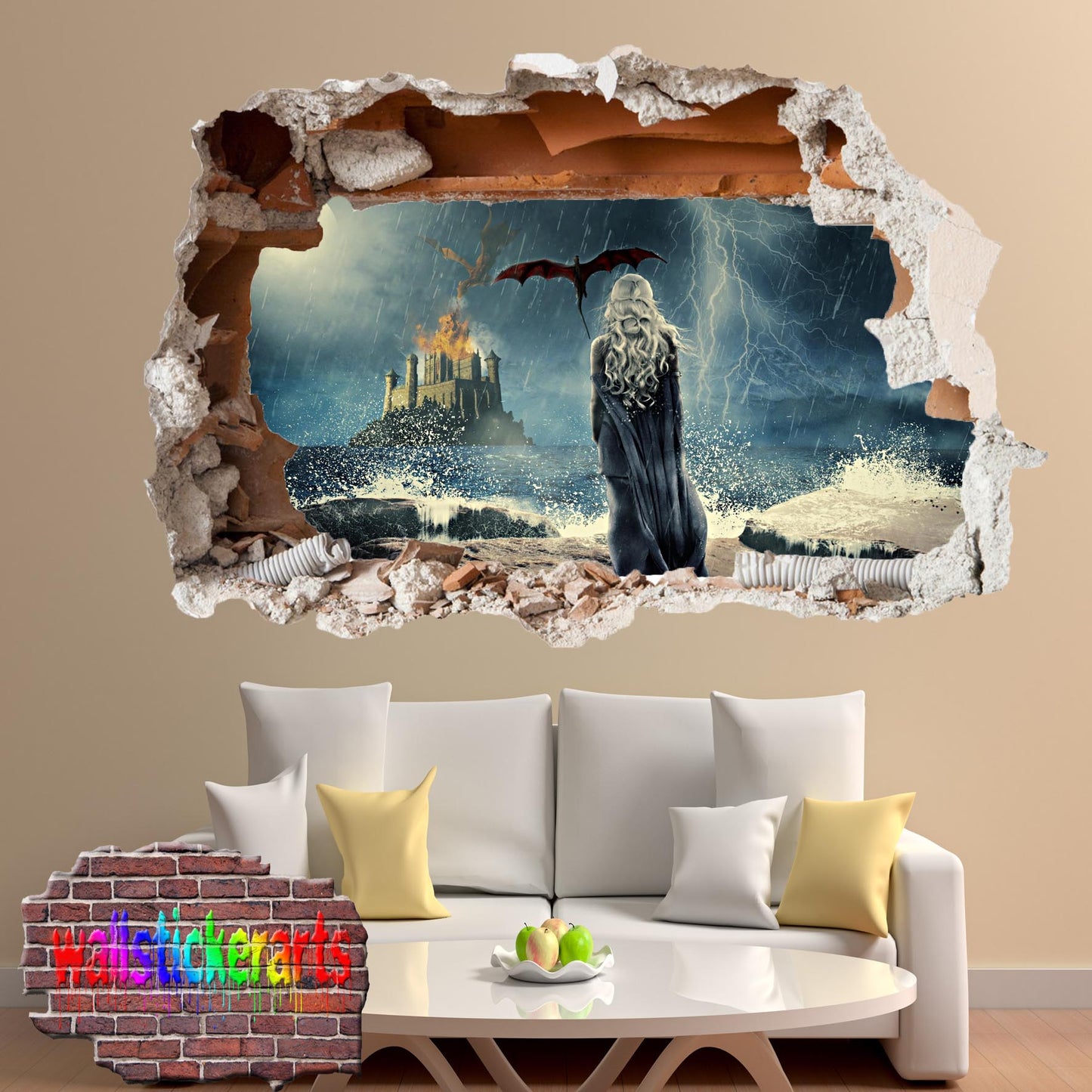 Game of Thrones Character Khaleesi wall sticker poster decal mural