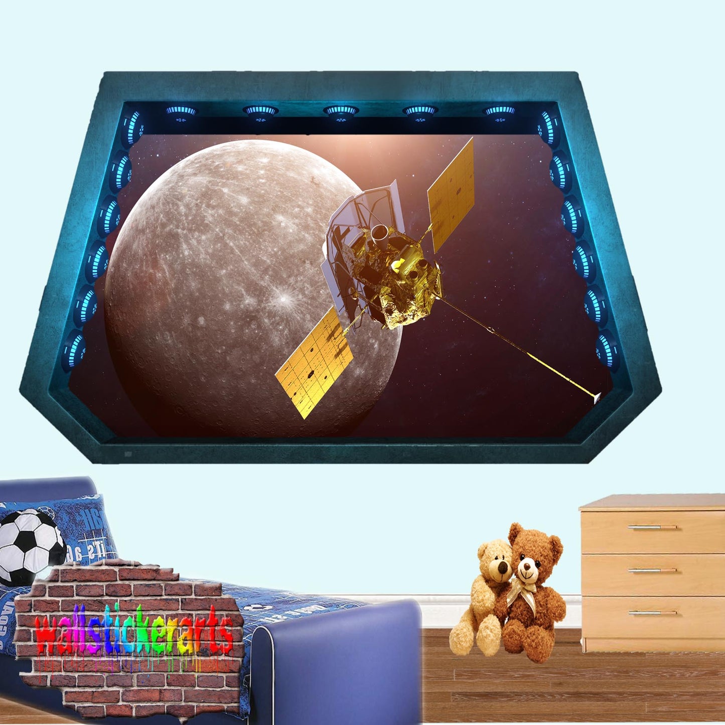 Mercury Satellite Messenger Wall Sticker Poster Decal Mural