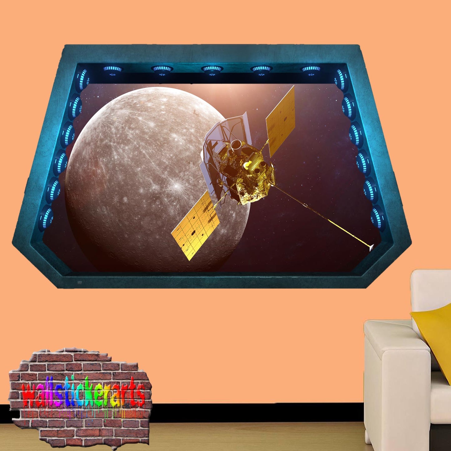 Mercury Satellite Messenger Wall Sticker Poster Decal Mural
