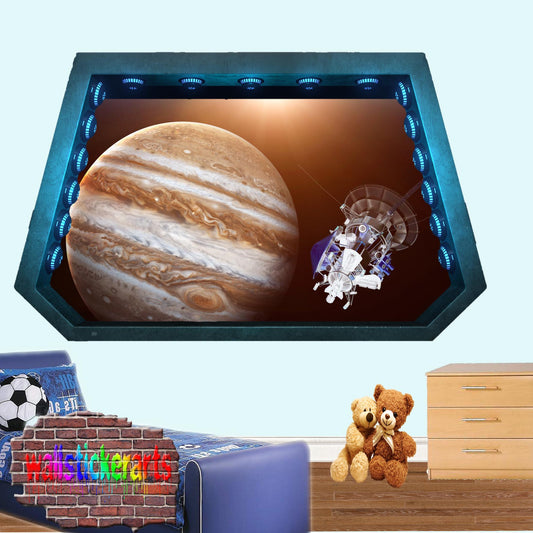 Planets Jupiter Satellite Galileo Wall Sticker Poster Decal Mural