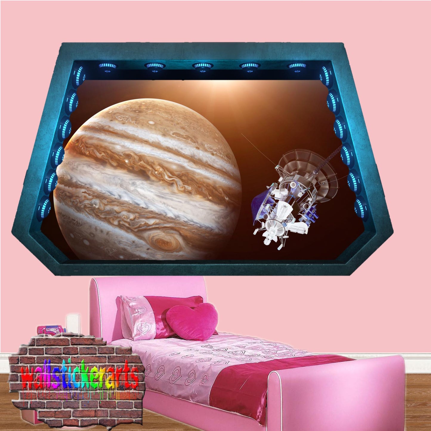Planets Jupiter Satellite Galileo Wall Sticker Poster Decal Mural