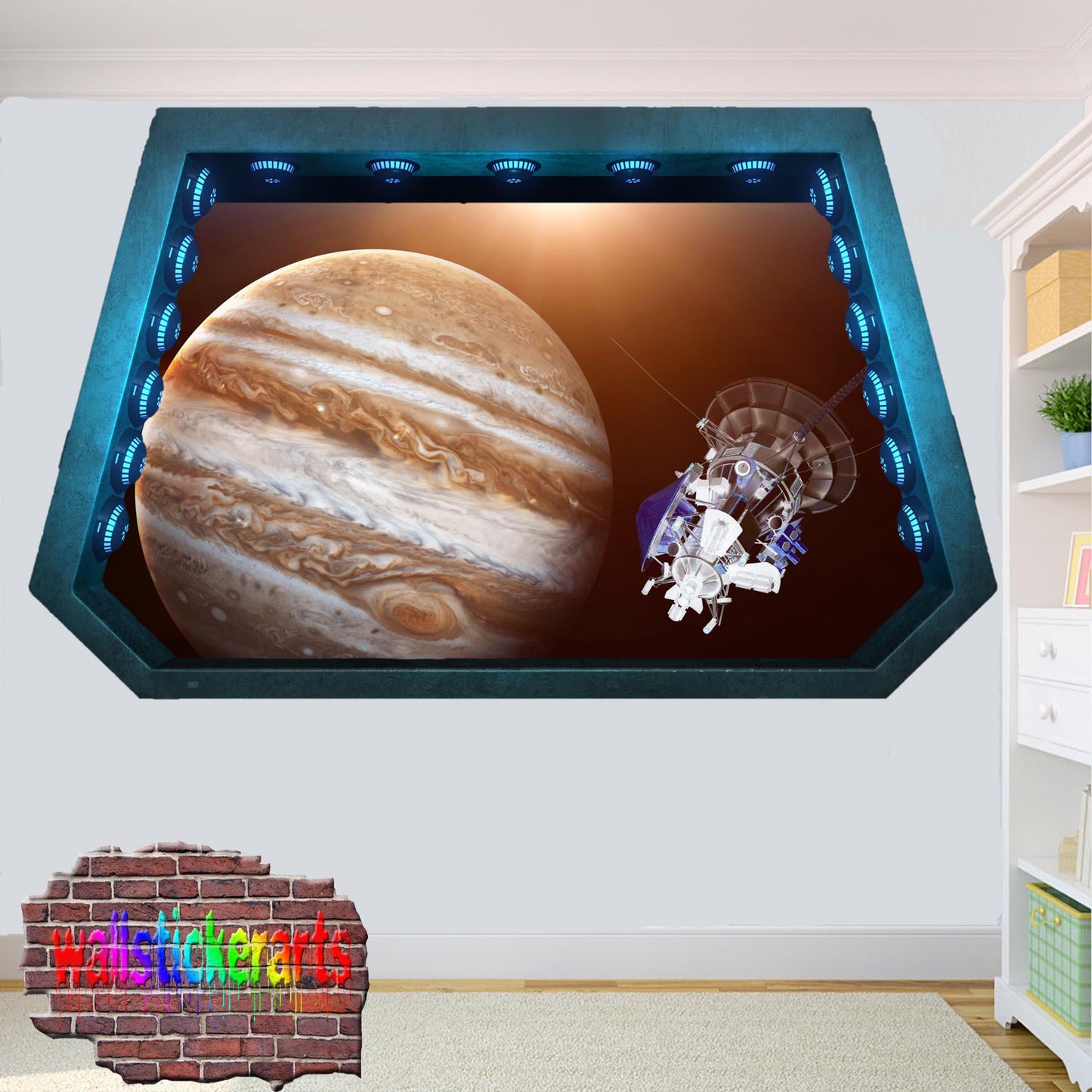 Planets Jupiter Satellite Galileo Wall Sticker Poster Decal Mural