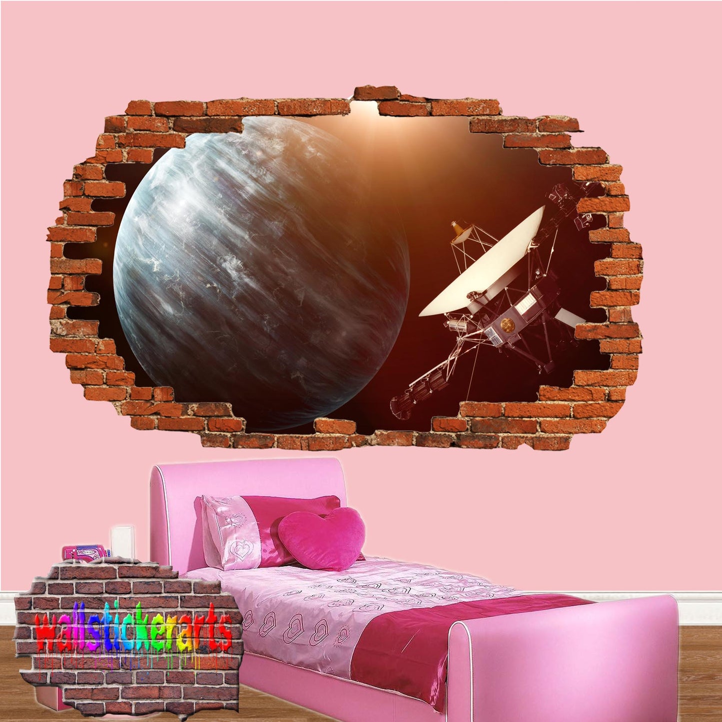Planets Uranus Satellite Voyager Wall Sticker Poster Decal Mural