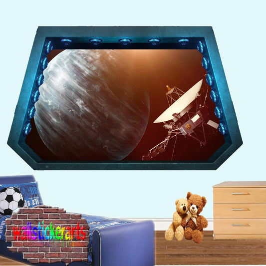 Planets Uranus Satellite Voyager Wall Sticker Poster Decal Mural
