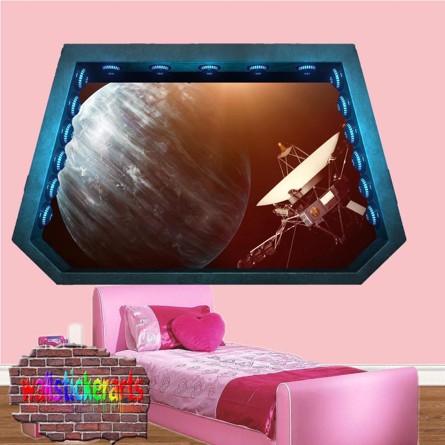 Planets Uranus Satellite Voyager Wall Sticker Poster Decal Mural
