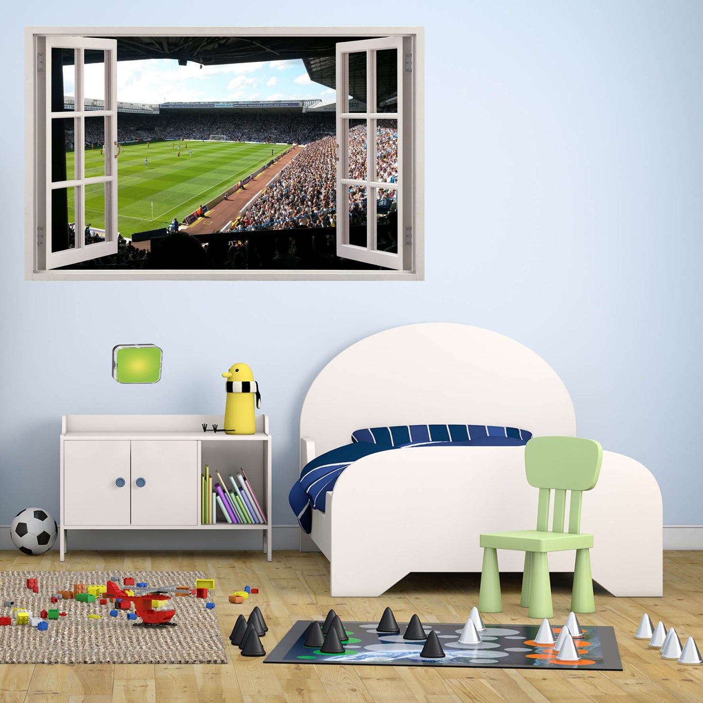 Leeds Elland Road Football Stadium Wall Sticker Mural Room Office Shop Decor Decal