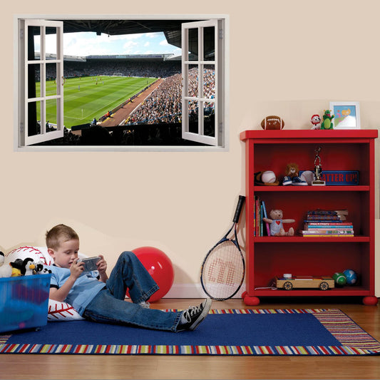 Leeds Elland Road Football Stadium Wall Sticker Mural Room Office Shop Decor Decal
