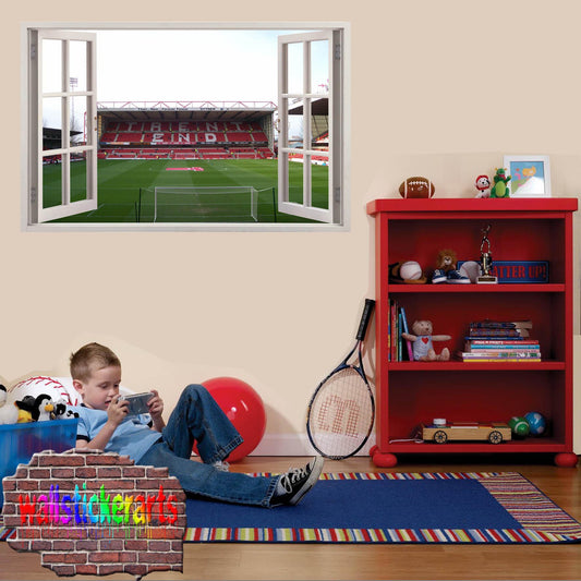 Nottingham Forest City Ground Football Stadium 3d Art Wall Sticker Mural Room Office Shop Decor Decal