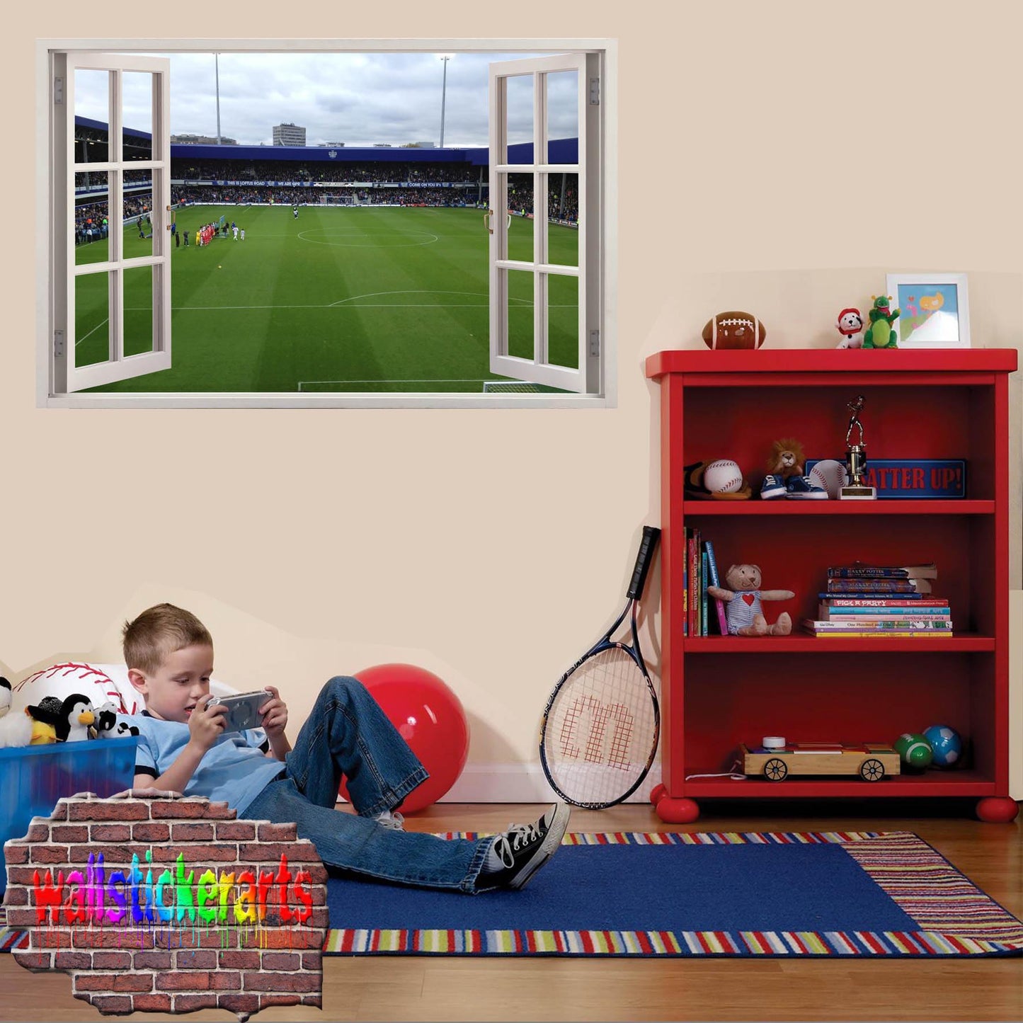 QPR Loftus Road Football Stadium 3d Art Wall Sticker Mural Room Office Shop Decor Decal