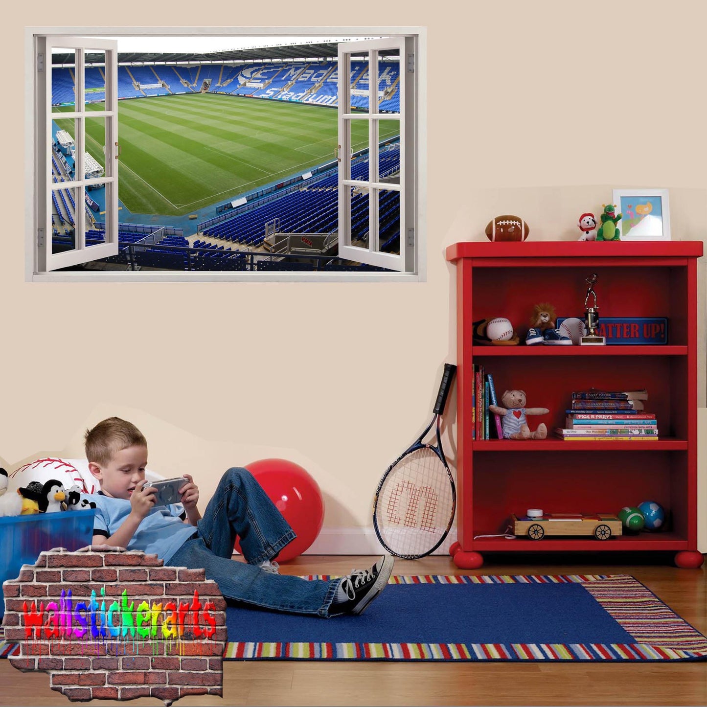 Reading Madejski Football Stadium 3d Art Wall Sticker Mural Room Office Shop Decor Decal