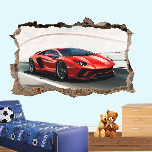 Lamborghini avendator super sports car poster wall sticker mural decal