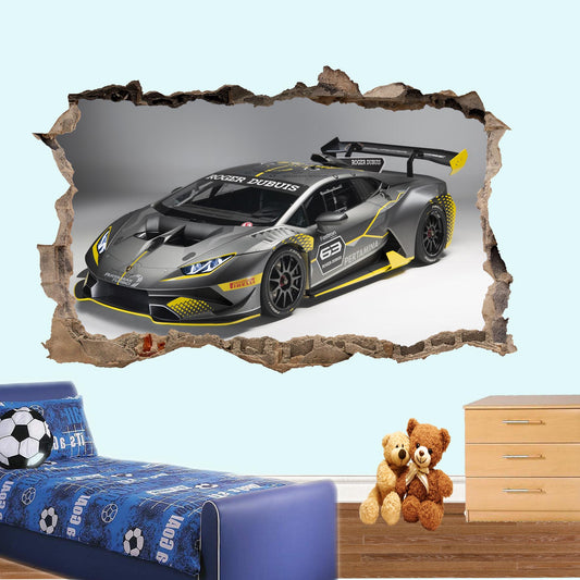 Lamborghini Racing super tuning car poster wall sticker mural decal