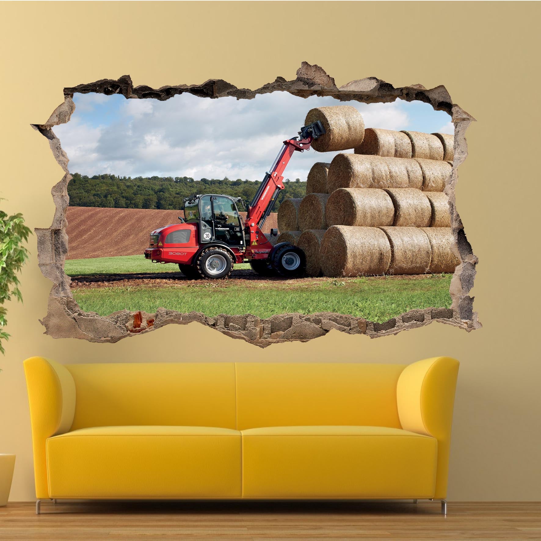 AGRICULTURAL FARMING MACHINERY WEIDERMANN WALL STICKERS