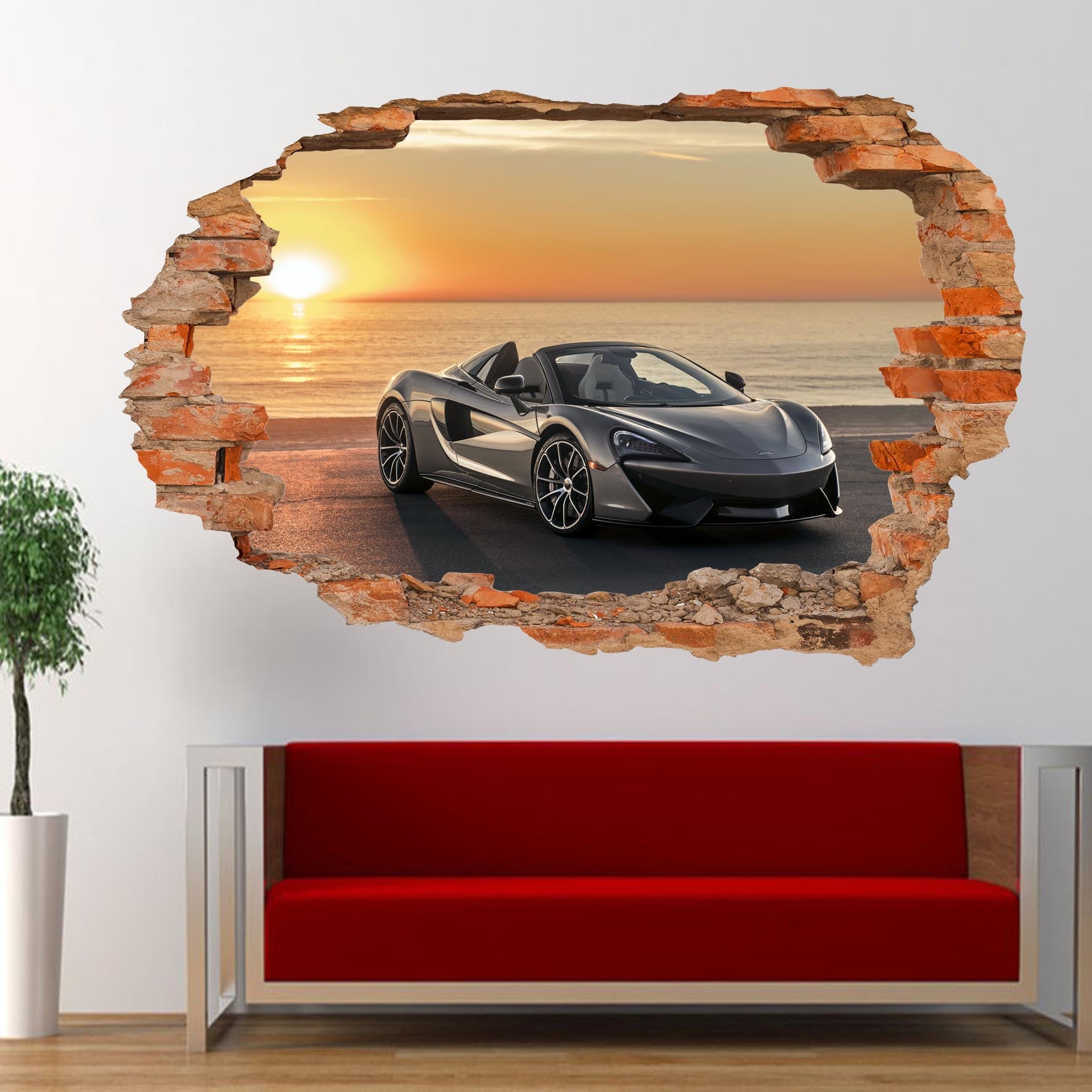 MCLAREN WALL STICKER mural decal poster