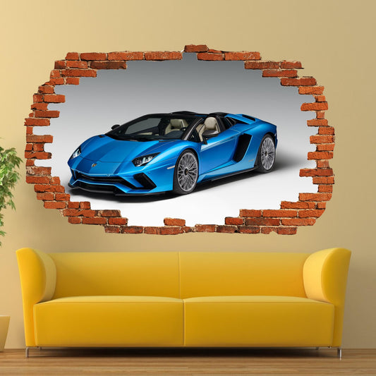LAMBORGHINI AVENTADOR WALL STICKER mural decal poster