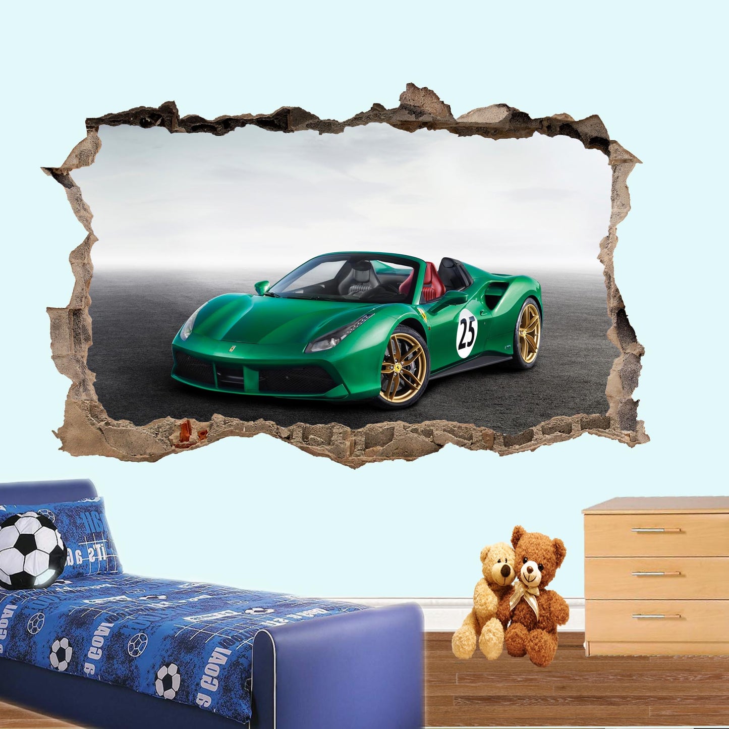 FERRARI SPIDER WALL STICKER mural decal poster