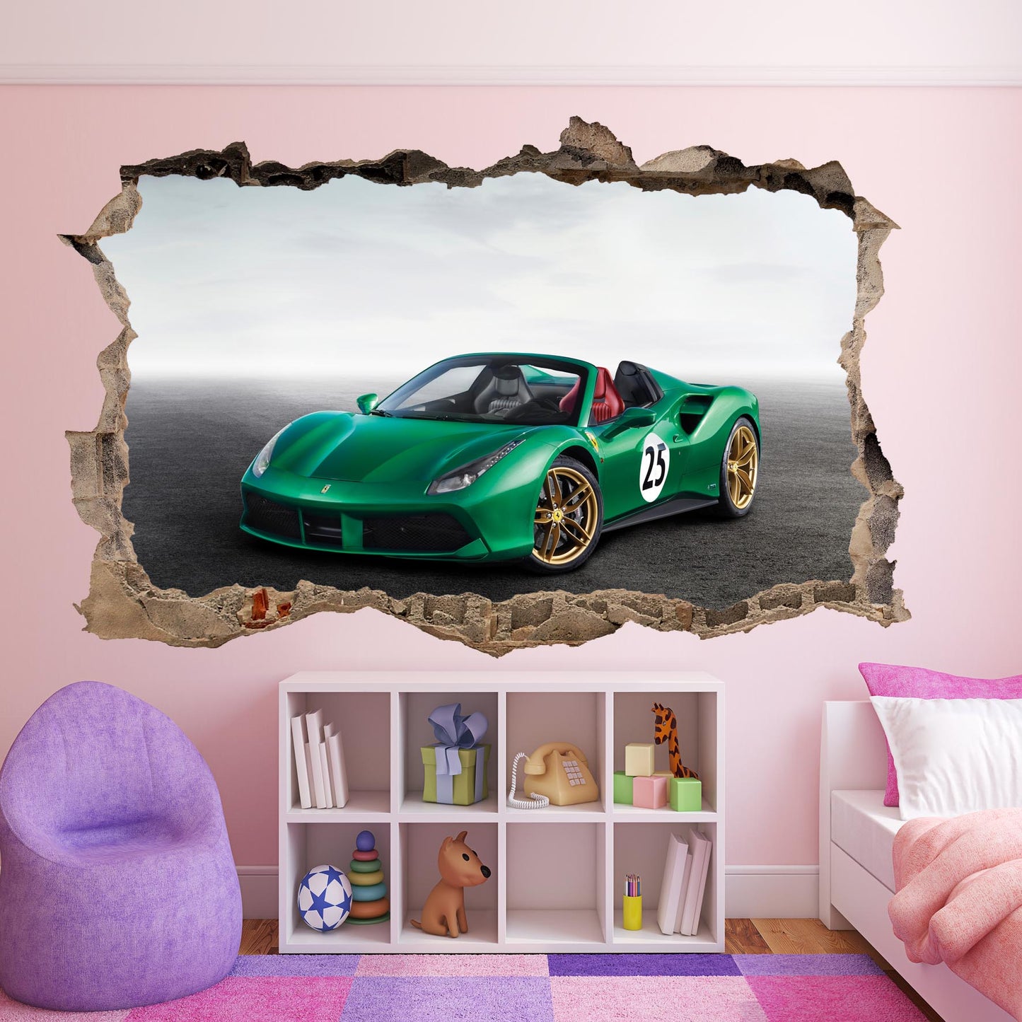 FERRARI SPIDER WALL STICKER mural decal poster