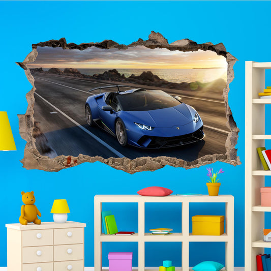 Lamborghini Huracan super car poster wall sticker mural decal