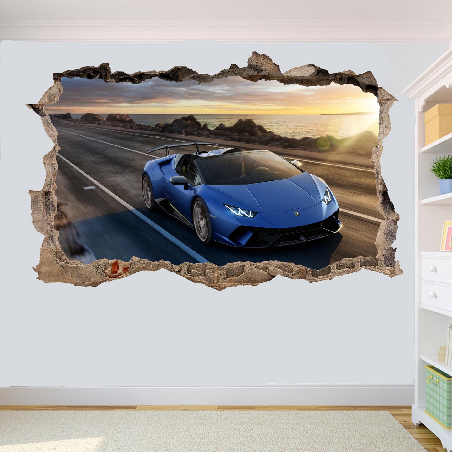 Lamborghini Huracan super car poster wall sticker mural decal