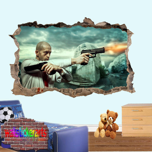 HITMAN ASSASSIN WALL STICKER MURAL DECAL POSTER