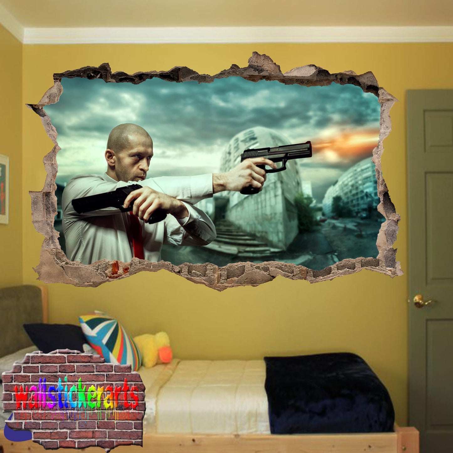 HITMAN ASSASSIN WALL STICKER MURAL DECAL POSTER