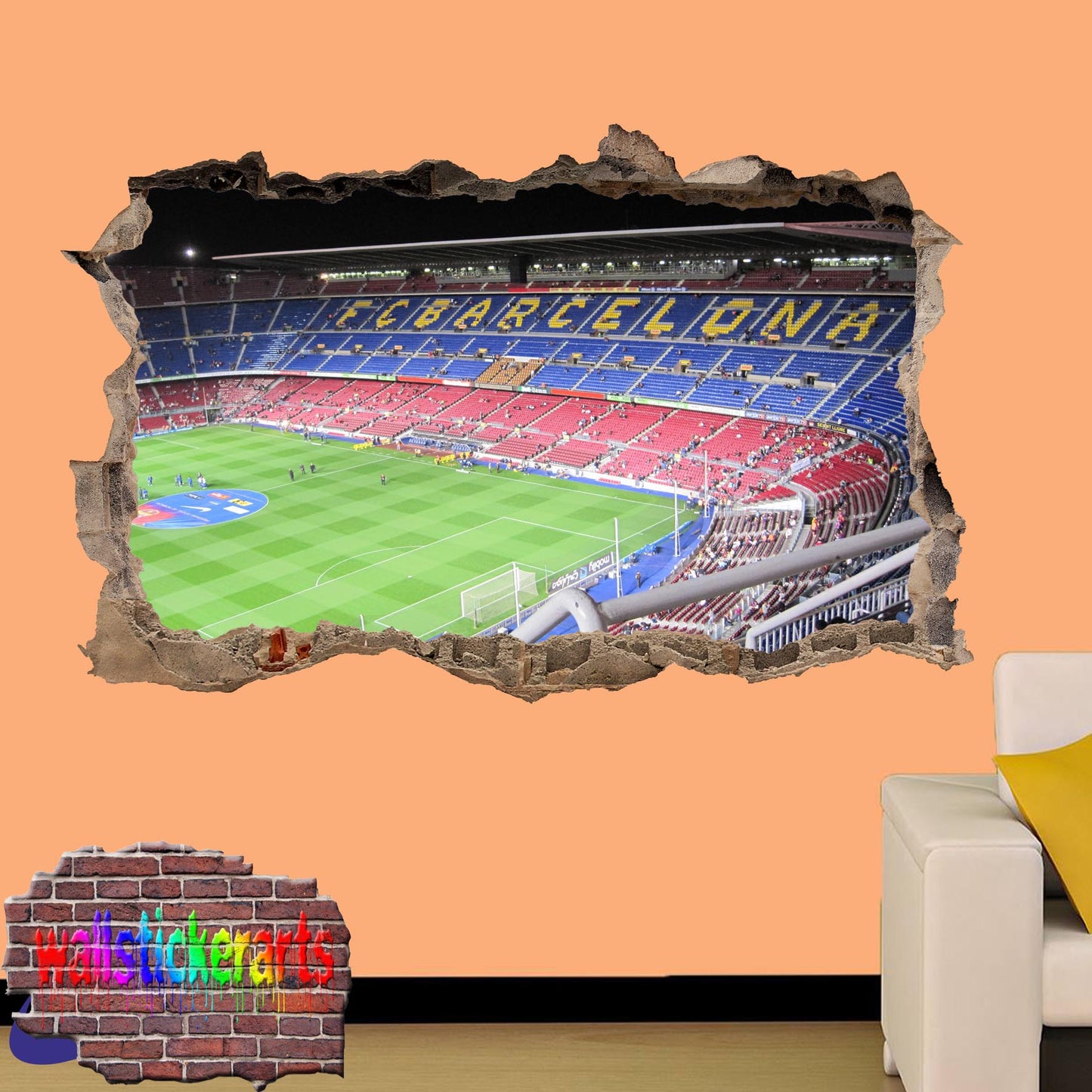 Barcelona Camp Nou Football Stadium Wall Sticker Mural Decal