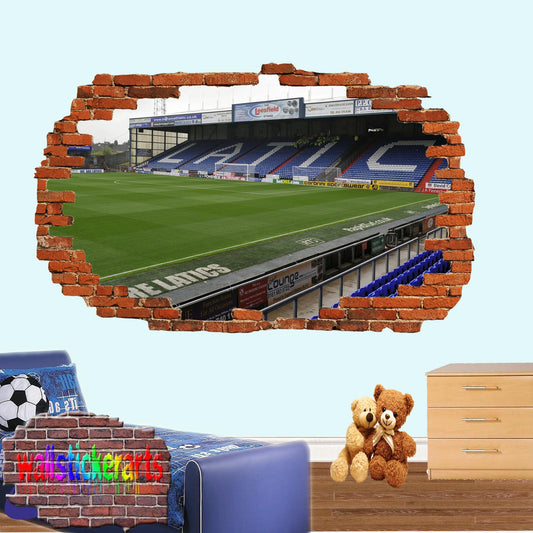 Oldham Boundary Park Football Stadium 3d Art Wall Sticker Mural Room Office Shop Decor Decal XF7