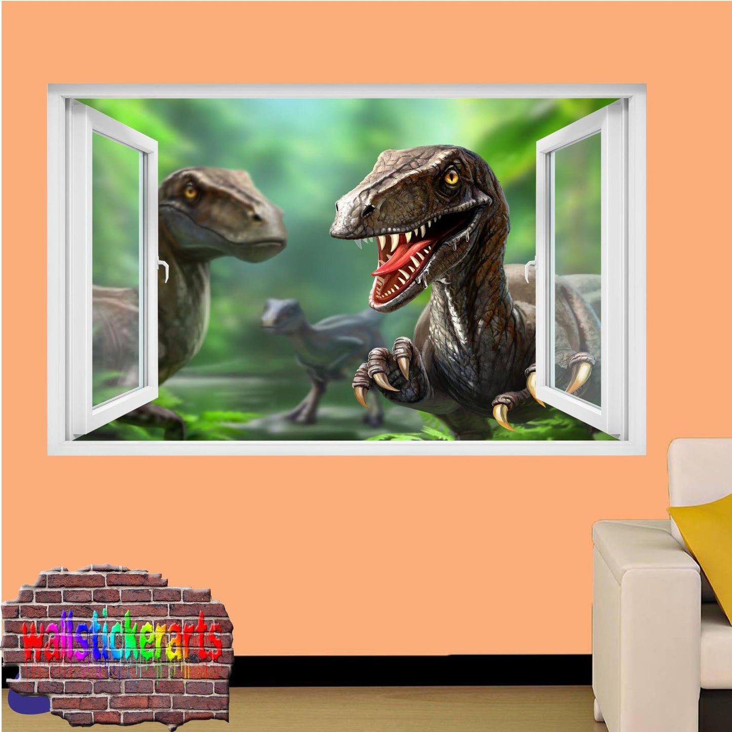 Jurassic World Dinosaurs Wall Sticker Mural Poster Decal
