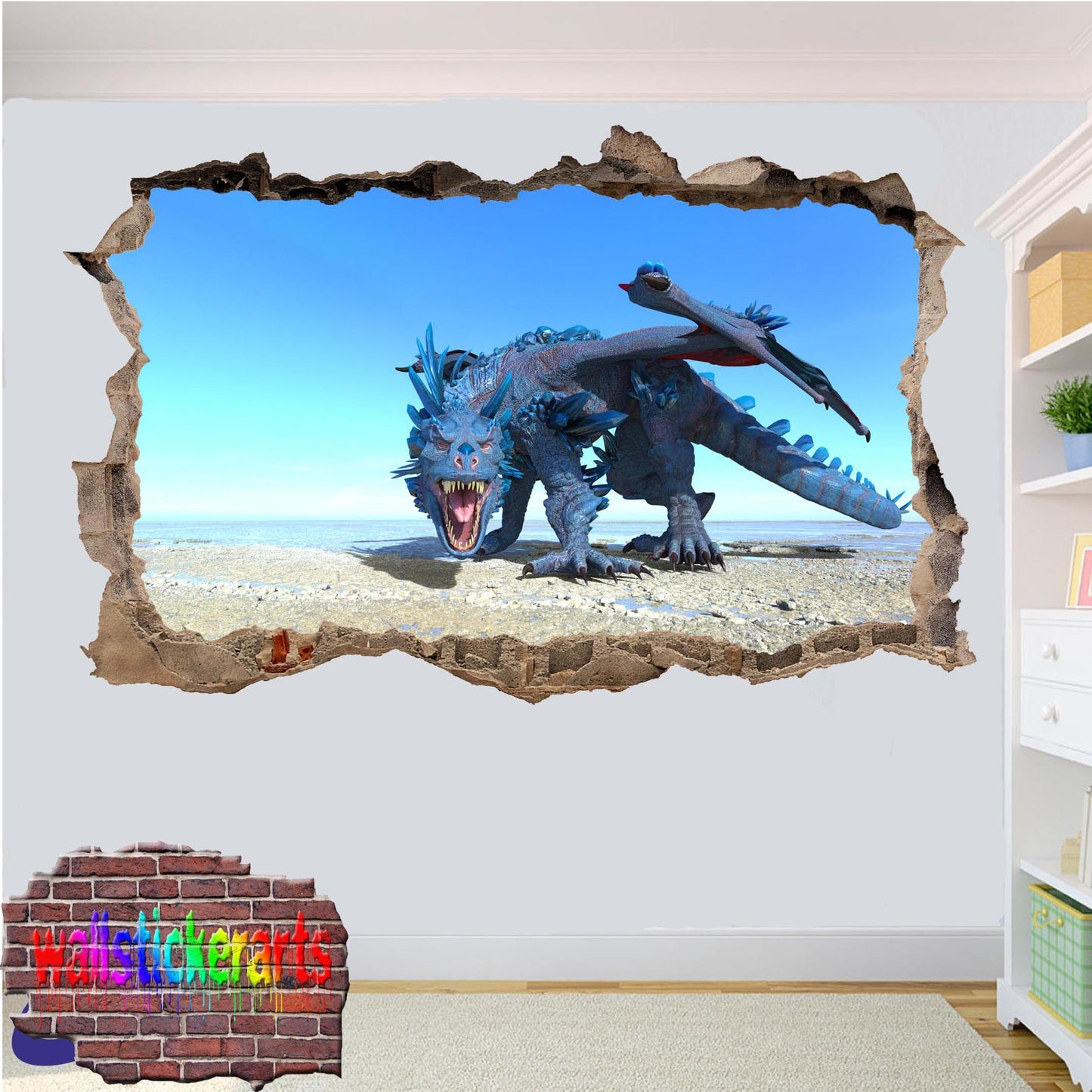 Blue Dragon Wall Sticker poster mural