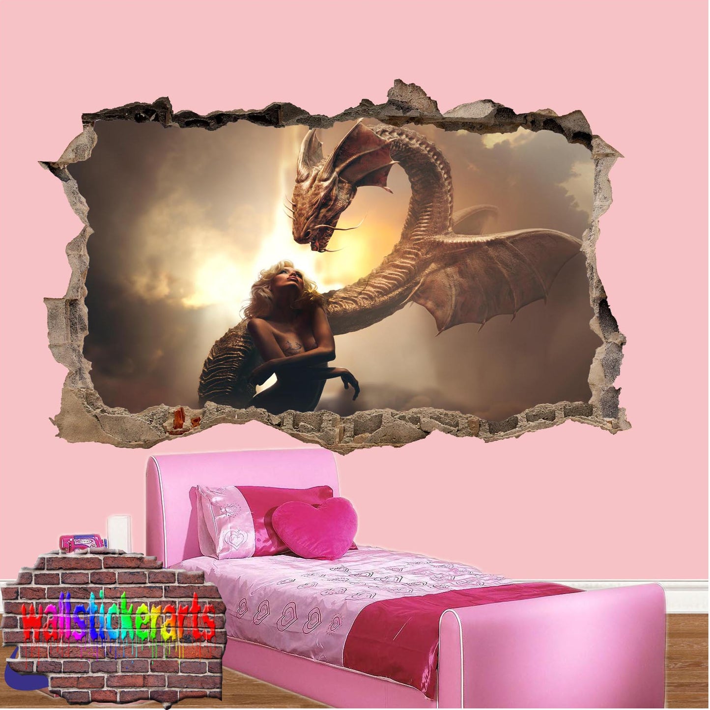 GOT dragon wall sticker poster mural decal