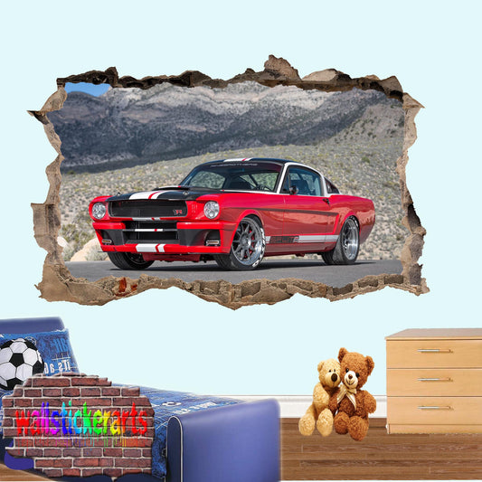 FORD MUSTANG WALL STICKER mural decal poster