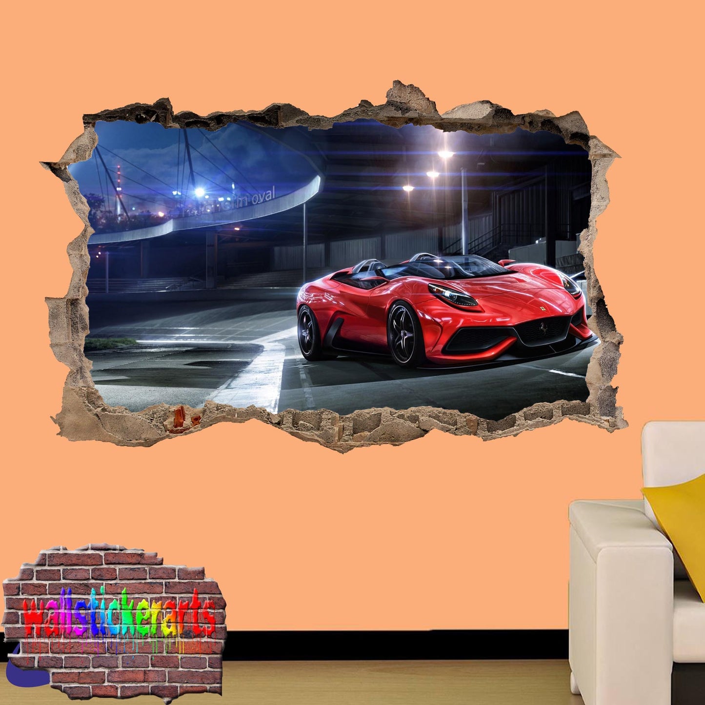 FERRARI WALL STICKER mural decal poster