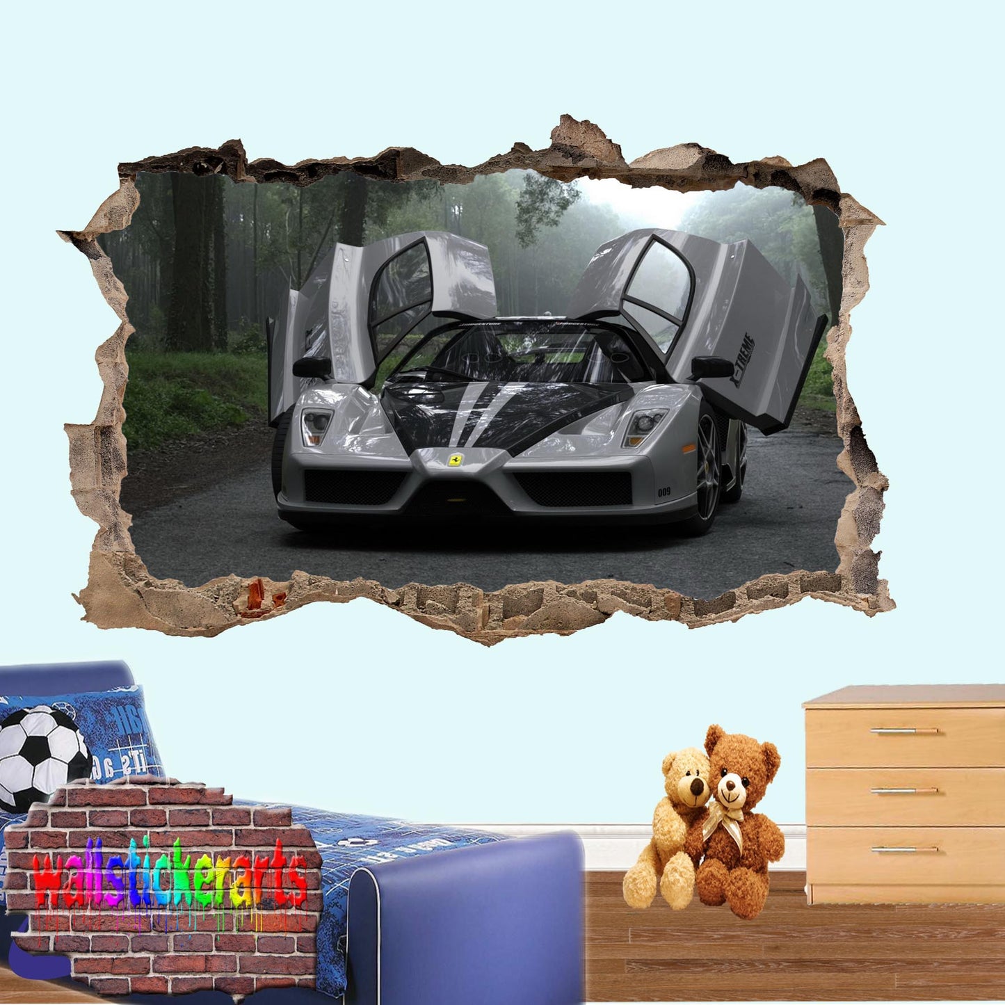 FERRARI WALL STICKER mural decal poster