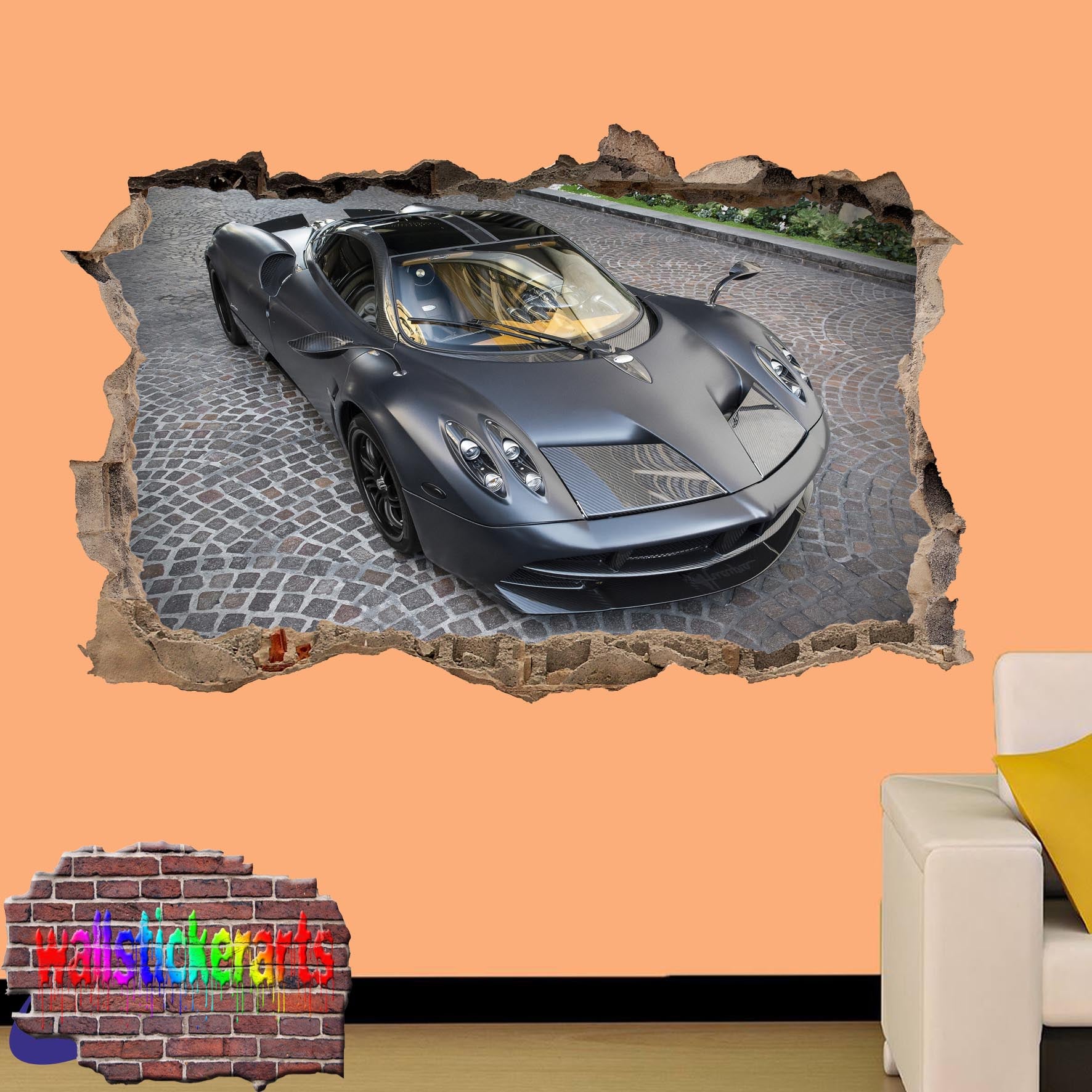 PAGANI HUAYRA WALL STICKER mural decal poster