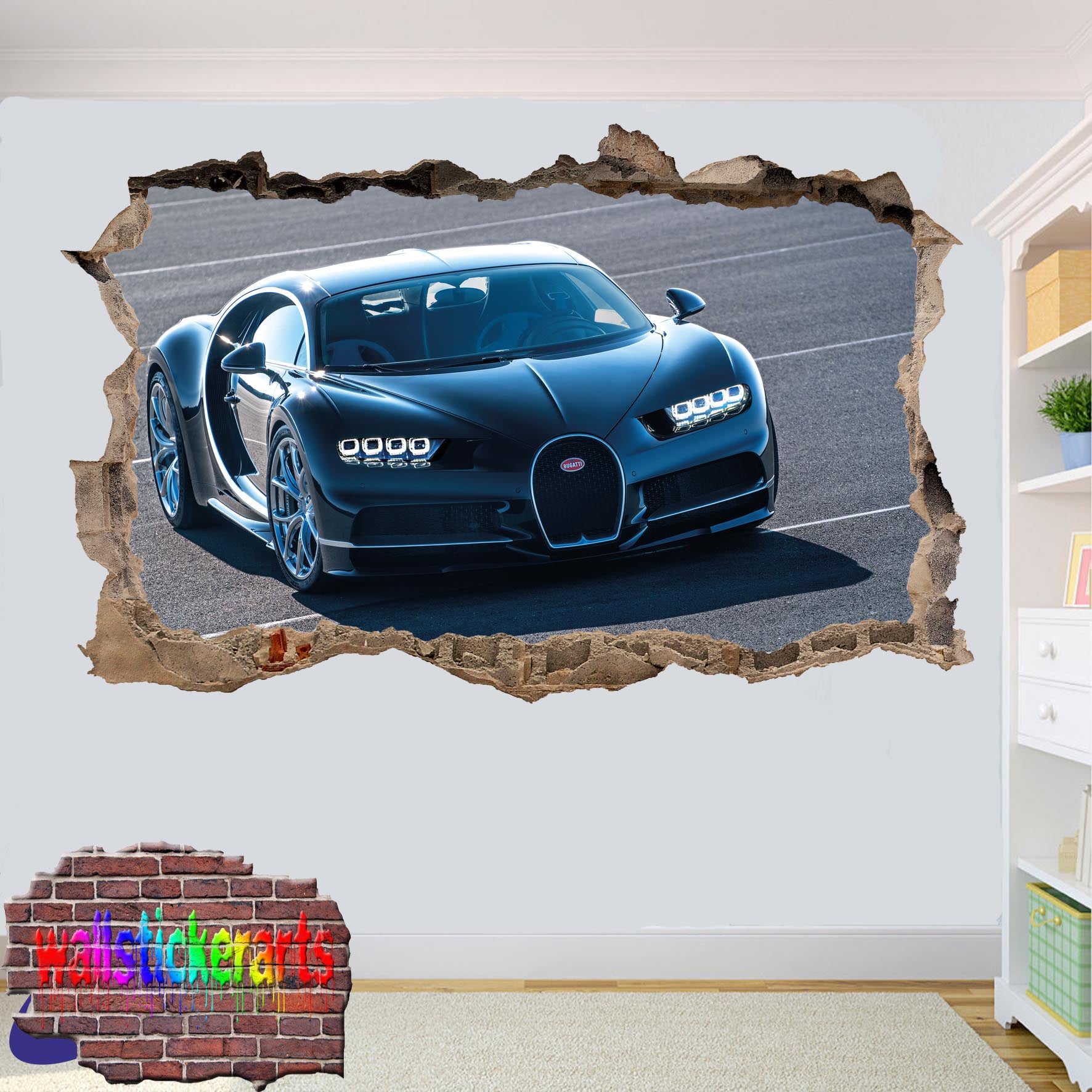 BUGATTI CHIRON WALL STICKER mural decal poster