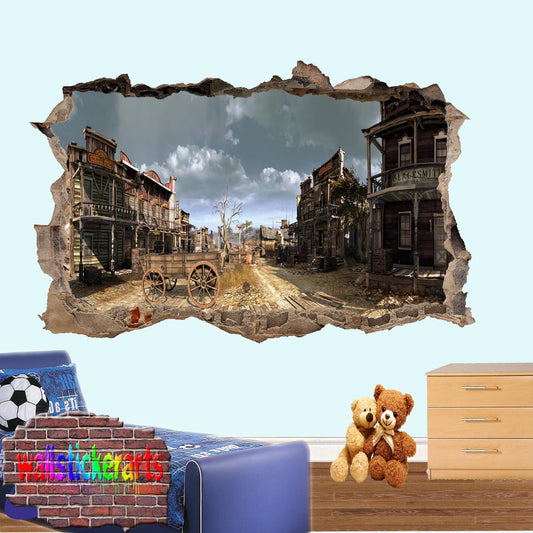 JUAREZ COWBOY TOWN WALL STICKER POSTER MURAL DECAL