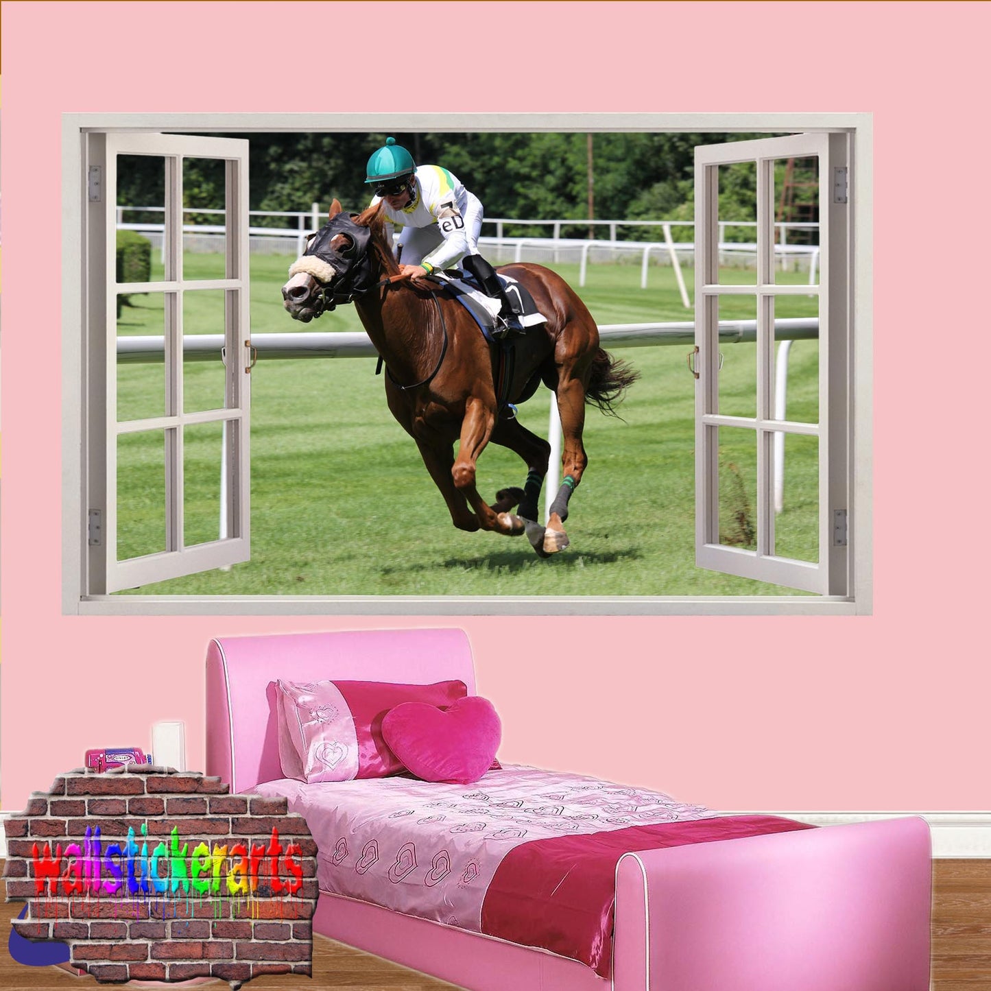 Horse Race Wall Sticker