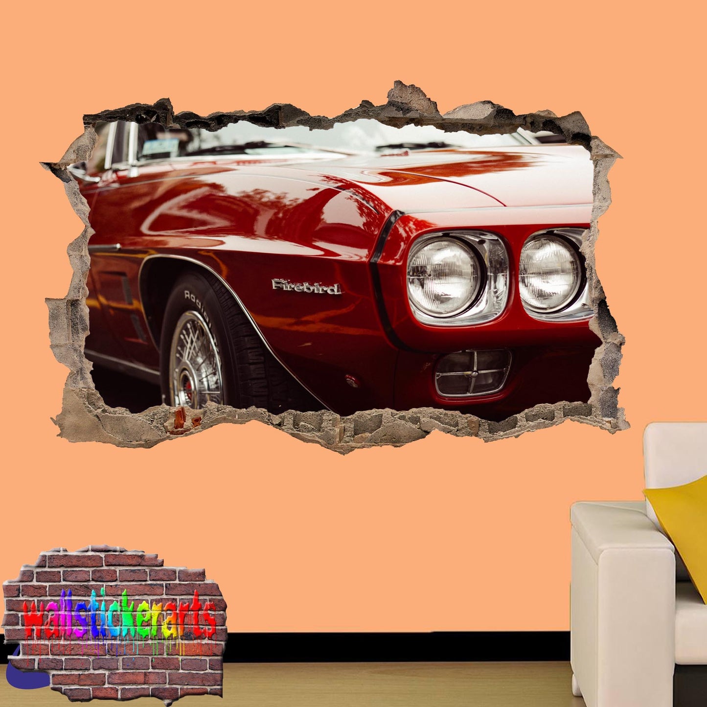 PONTIAC FIREBIRD WALL STICKER MURAL mural decal poster