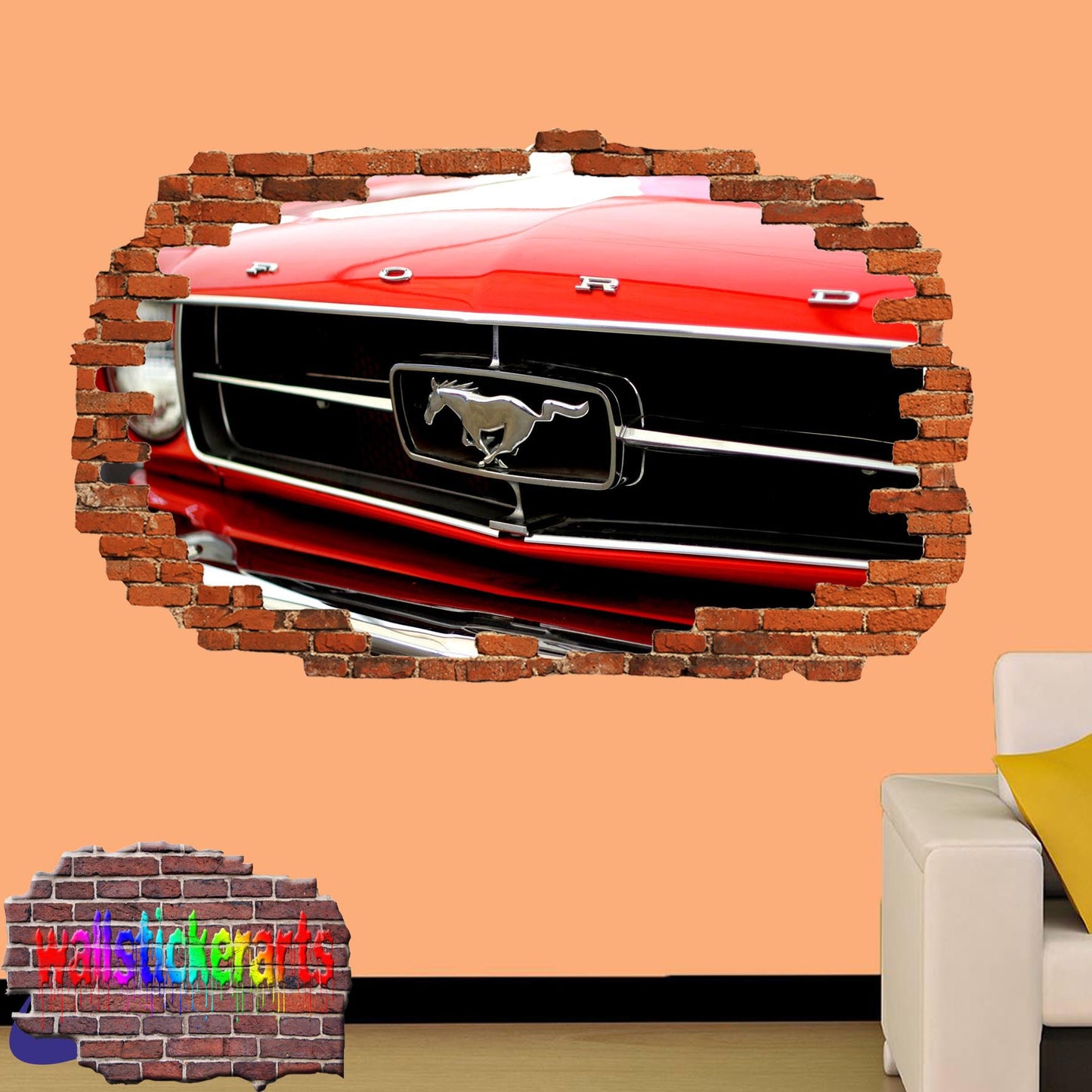 FORD MUSTANG WALL STICKER