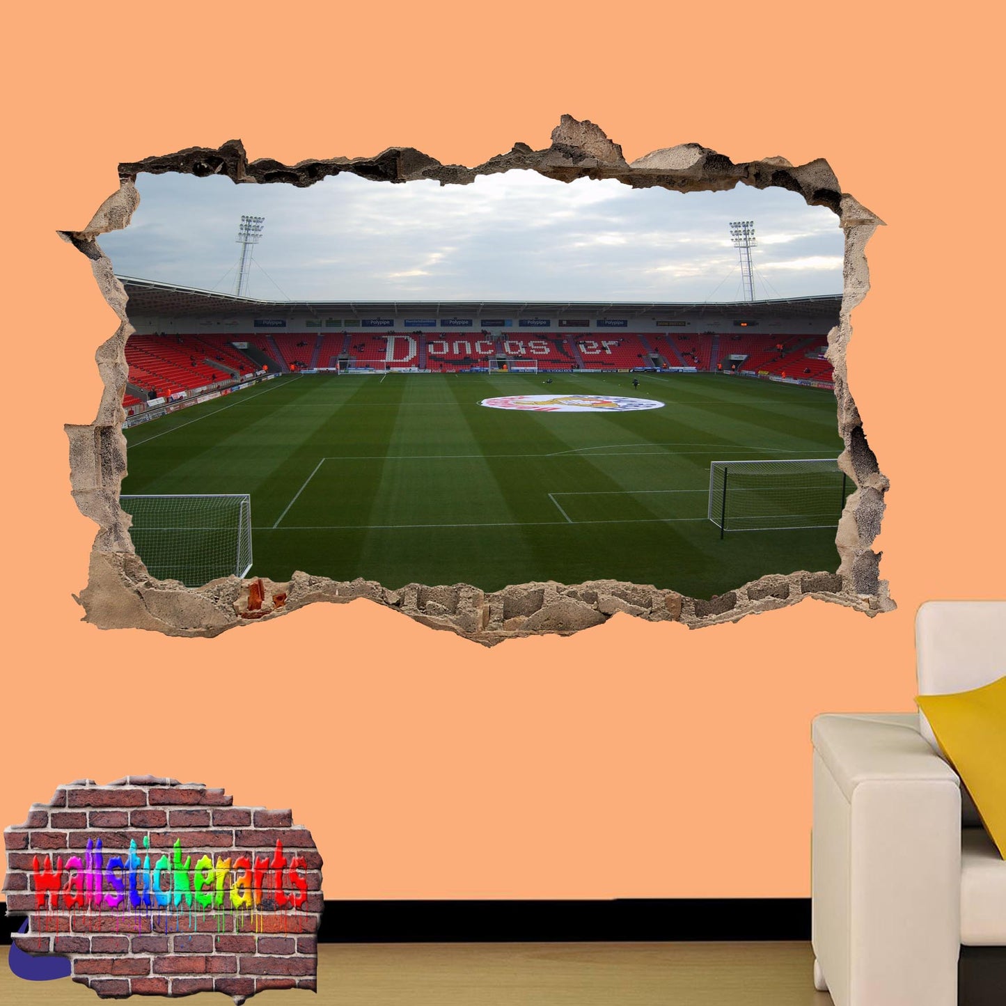 DONCASTER ROVERS KEEPMOAT FOOTBALL STADIUM WALL STICKER