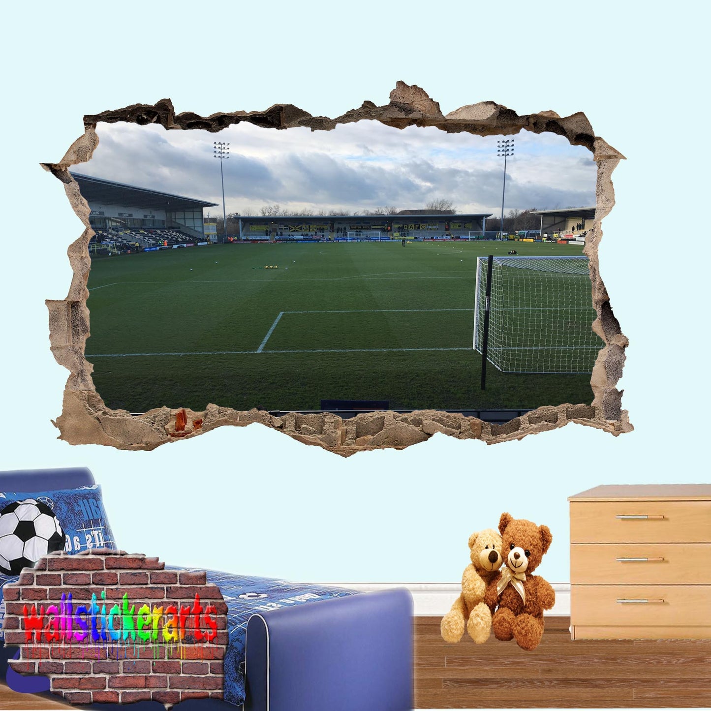 BURTON ALBION PIRELLI FOOTBALL STADIUM WALL STICKER MURAL DECAL POSTER